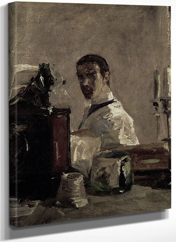 Self Portrait By Henri Marie Raymond De Toulouse Lautrec Monfa Fine Art Print