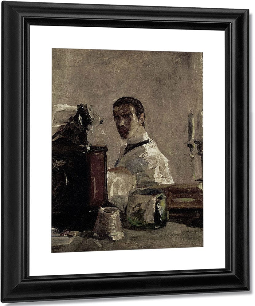 Self Portrait By Henri Marie Raymond De Toulouse Lautrec Monfa Fine Art Print
