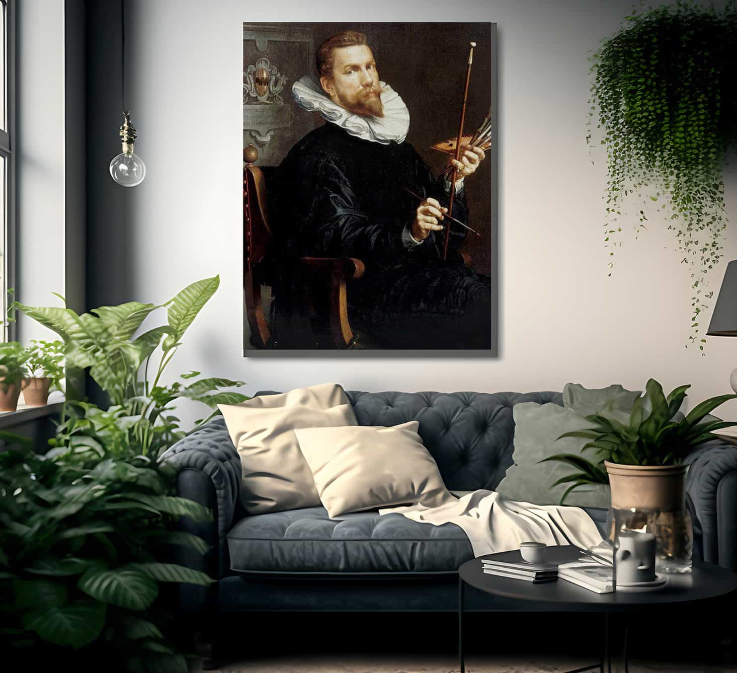 Self Portrait By Joachim Wtewael Fine Art Print