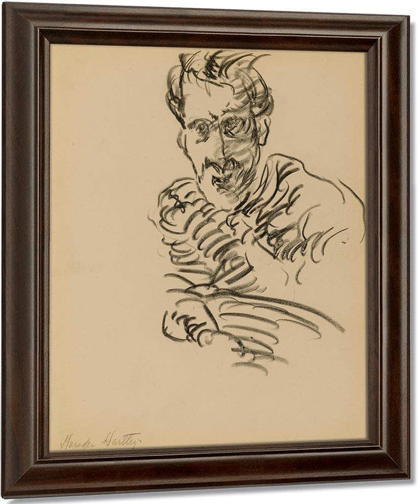 Self Portrait By Marsden Hartley Fine Art Print