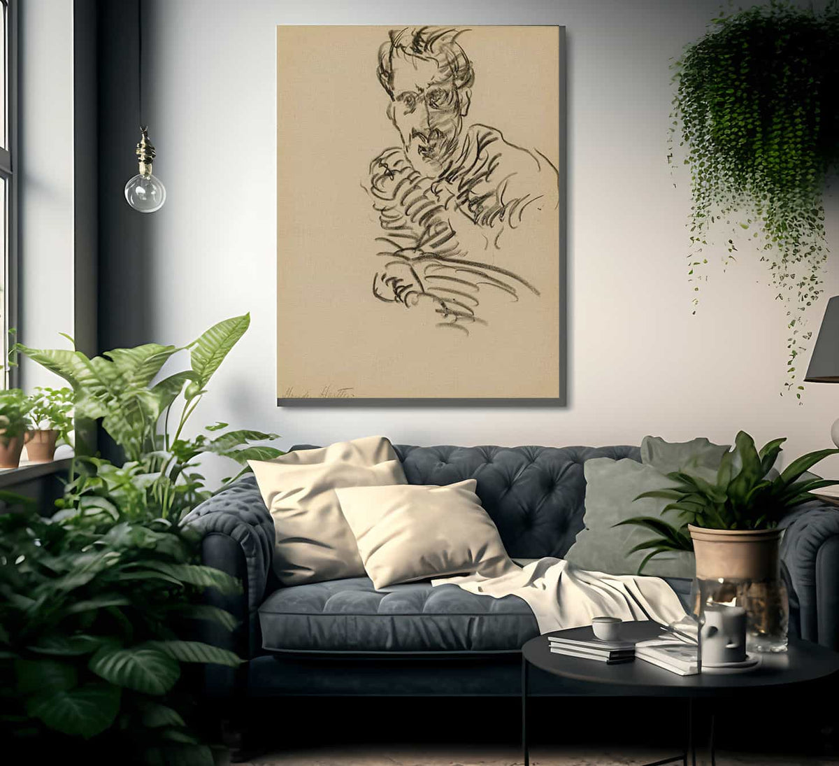 Self Portrait By Marsden Hartley Fine Art Print