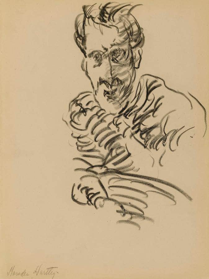 Self Portrait By Marsden Hartley Fine Art Print