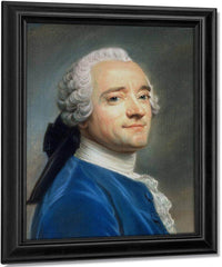 Self Portrait By Maurice Quentin De La Tour Fine Art Print