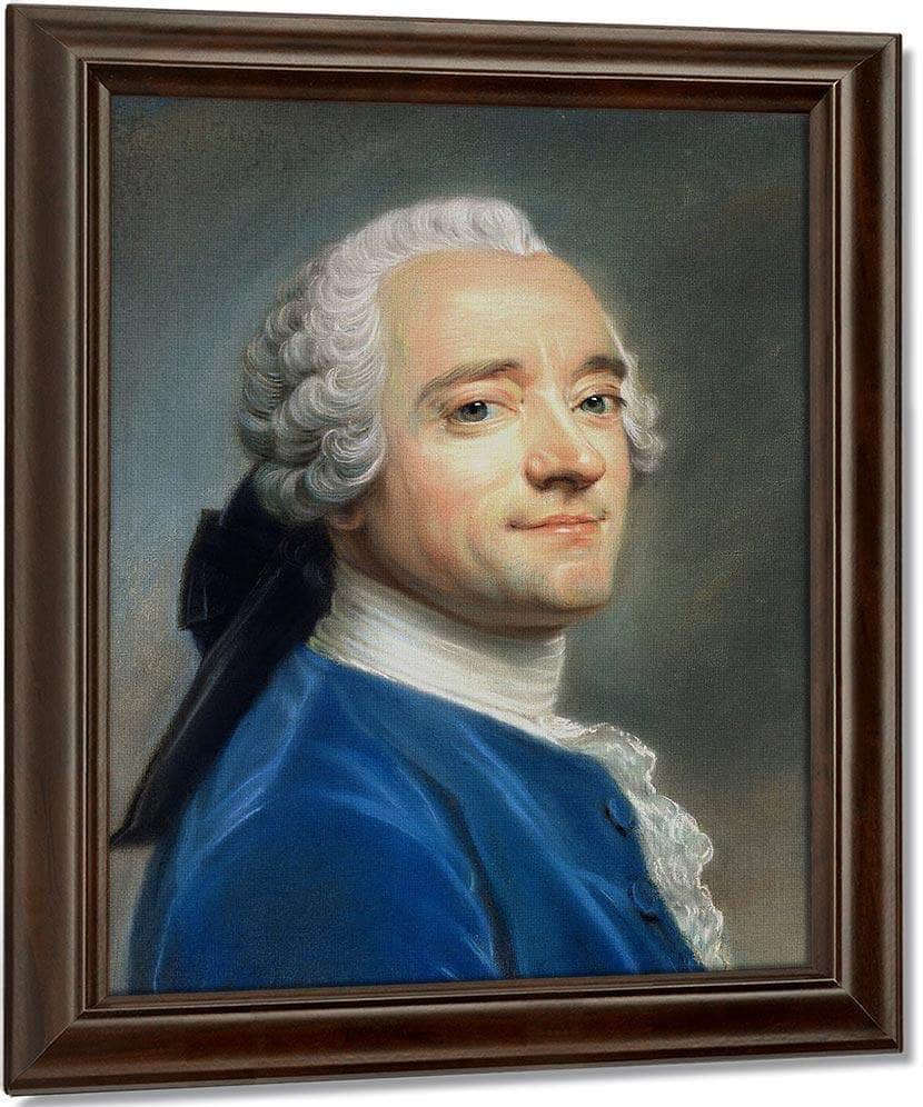 Self Portrait By Maurice Quentin De La Tour Fine Art Print