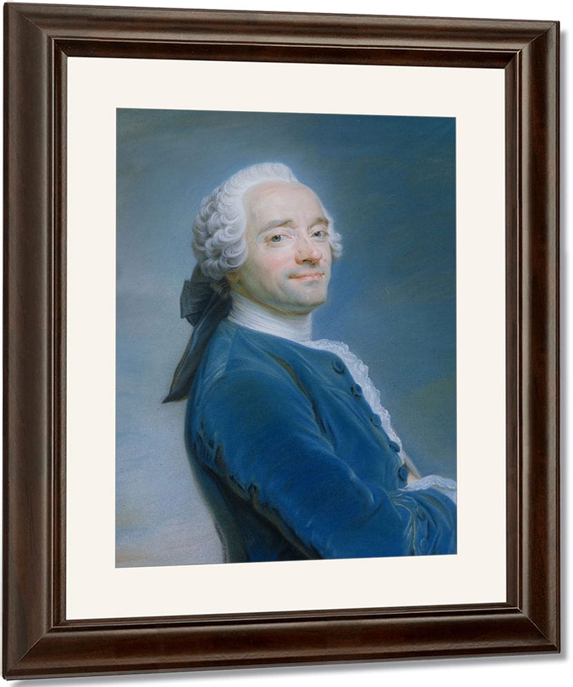 Self Portrait By Maurice Quentin De La Tour Fine Art Print