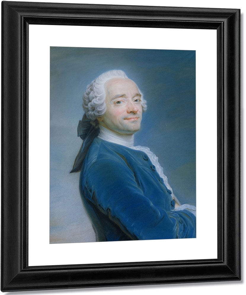 Self Portrait By Maurice Quentin De La Tour Fine Art Print