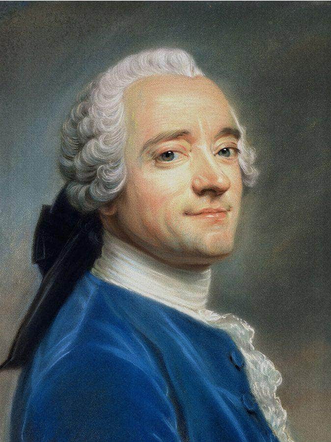 Self Portrait By Maurice Quentin De La Tour Fine Art Print