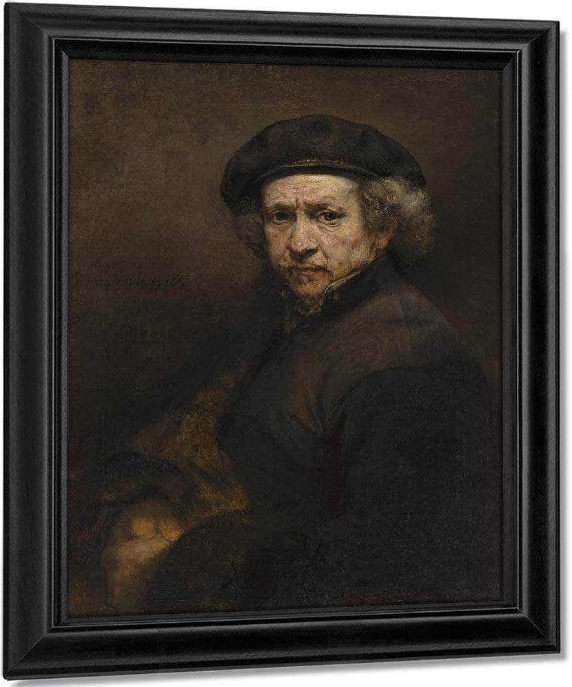 Self Portrait By Rembrandt Fine Art Print