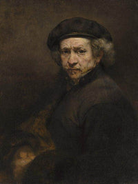 Self Portrait By Rembrandt Fine Art Print