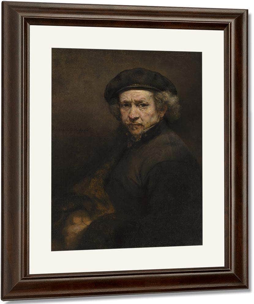 Self Portrait By Rembrandt Fine Art Print
