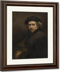 Self Portrait By Rembrandt Fine Art Print