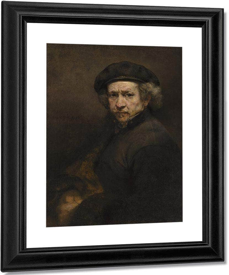 Self Portrait By Rembrandt Fine Art Print