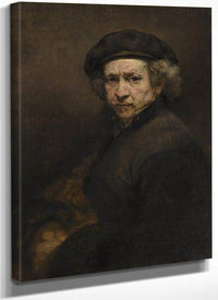 Self Portrait By Rembrandt Fine Art Print