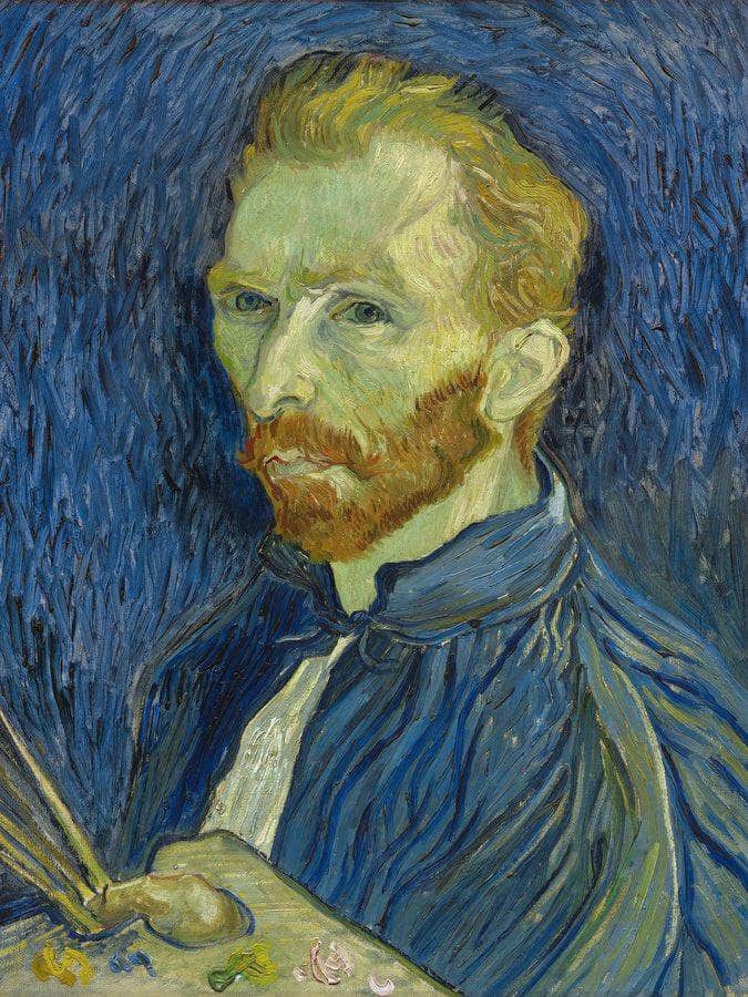 Self Portrait By Vincent Van Gogha Fine Art Print
