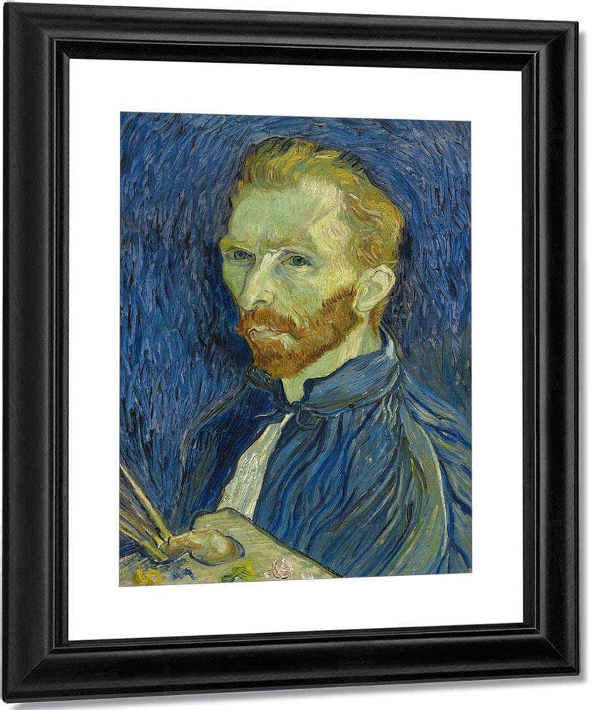 Self Portrait By Vincent Van Gogha Fine Art Print