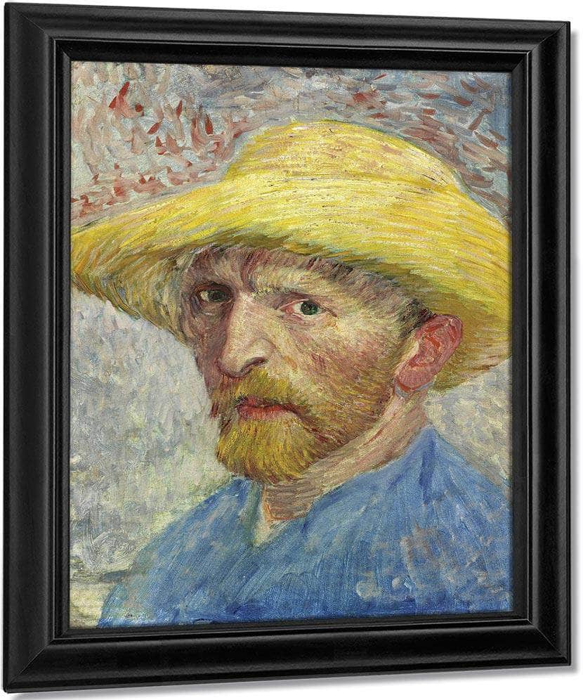 Self Portrait By Vincent Van Goghb Fine Art Print