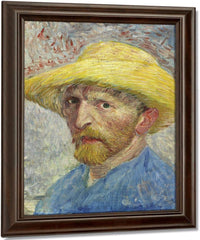 Self Portrait By Vincent Van Goghb Fine Art Print