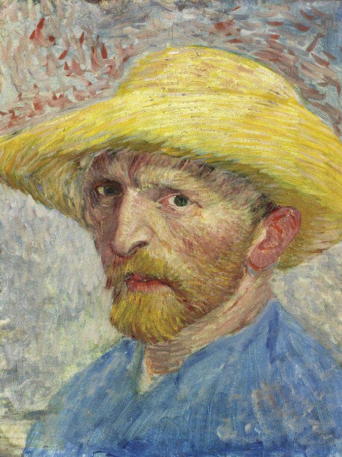 Self Portrait By Vincent Van Goghb Fine Art Print