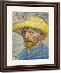 Self Portrait By Vincent Van Goghb Fine Art Print