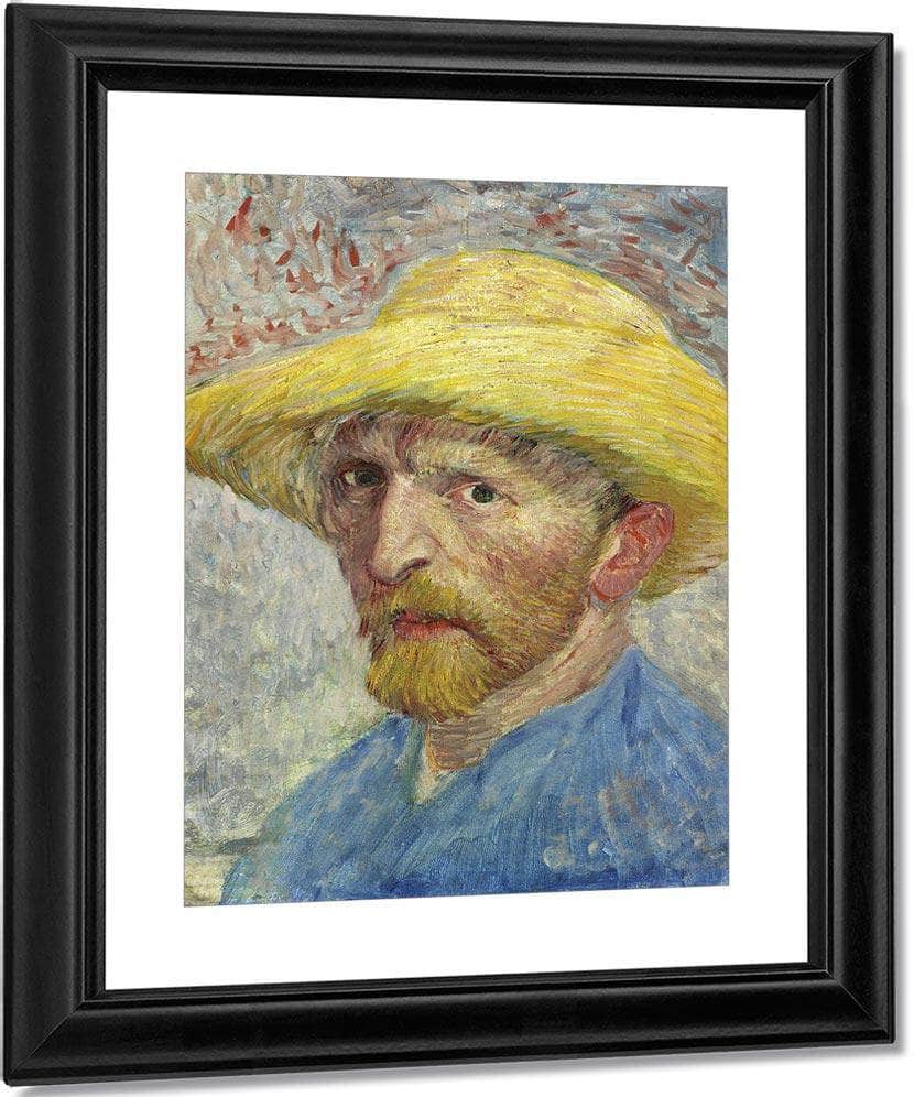 Self Portrait By Vincent Van Goghb Fine Art Print