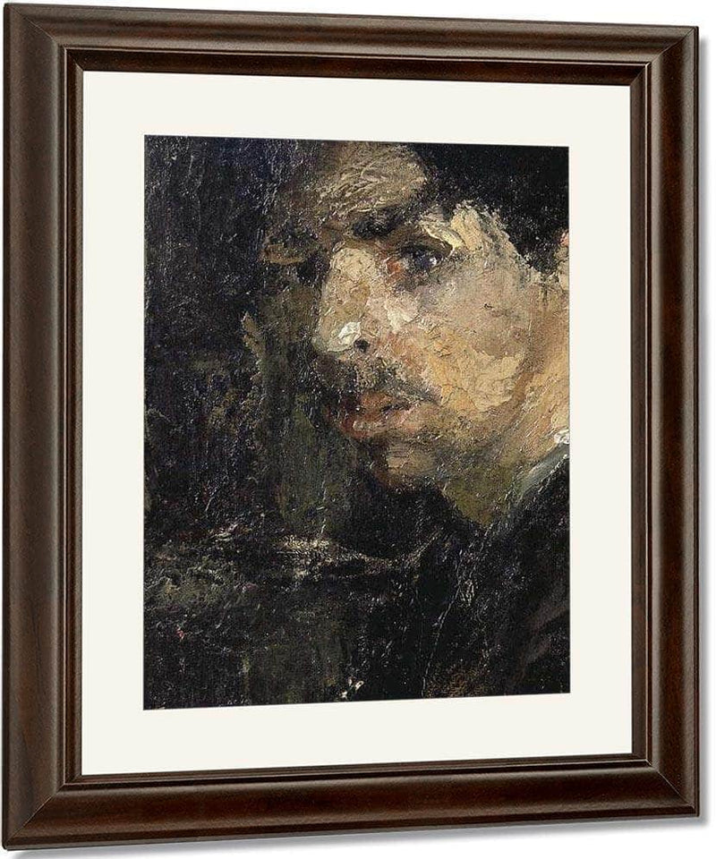 Self Portrait, Called The Big Head By James Ensor Fine Art Print