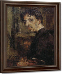 Self Portrait, Called The Little Head By James Ensor Fine Art Print