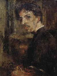 Self Portrait, Called The Little Head By James Ensor Fine Art Print