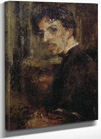 Self Portrait, Called The Little Head By James Ensor Fine Art Print