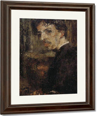 Self Portrait, Called The Little Head By James Ensor Fine Art Print