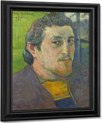 Self Portrait Dedicated To Carriere By Eugene Henri Paul Gauguin Fine Art Print