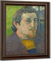 Self Portrait Dedicated To Carriere By Eugene Henri Paul Gauguin Fine Art Print