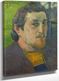 Self Portrait Dedicated To Carriere By Eugene Henri Paul Gauguin Fine Art Print