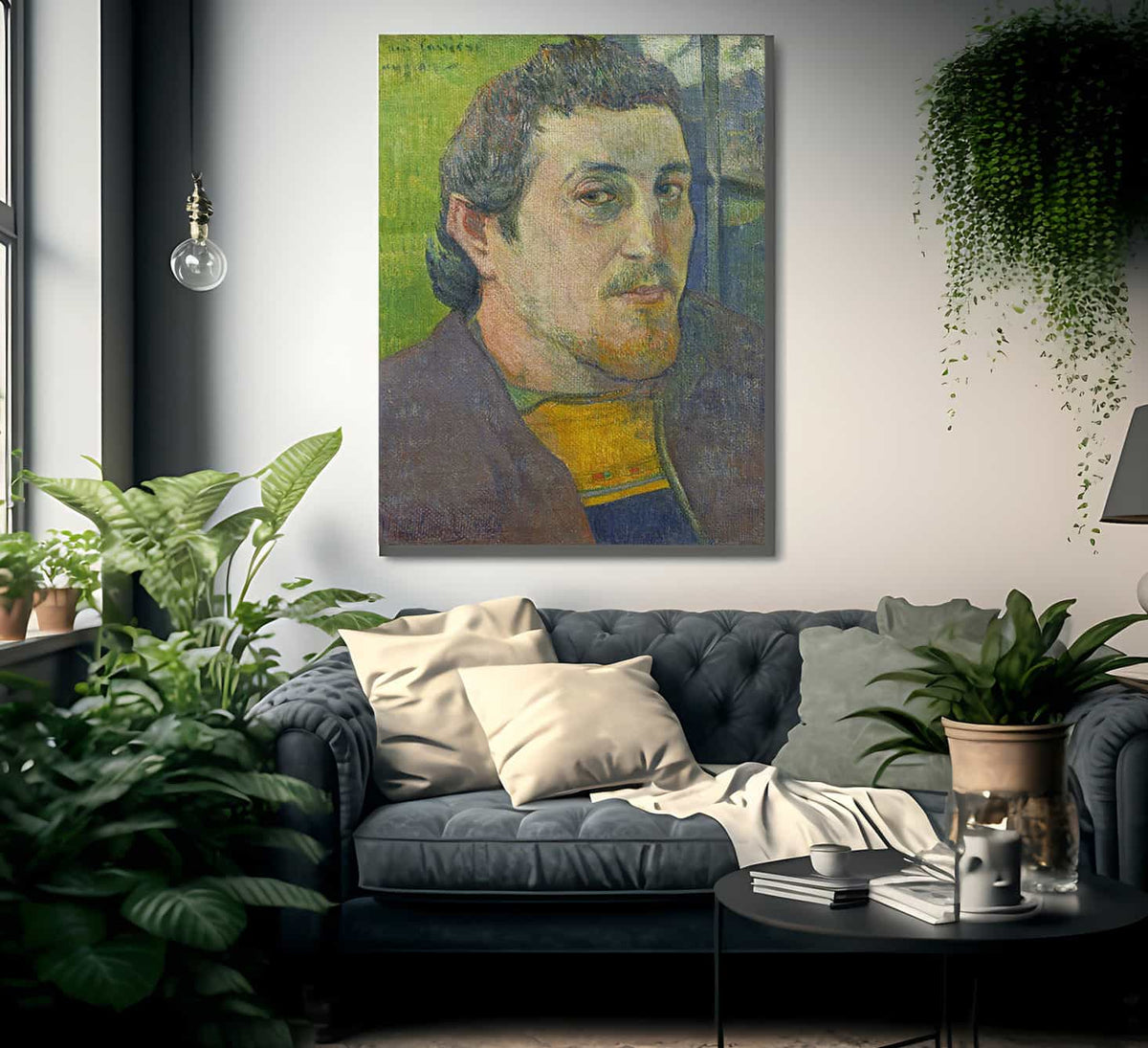 Self Portrait Dedicated To Carriere By Eugene Henri Paul Gauguin Fine Art Print