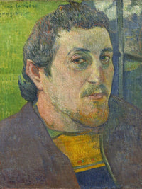 Self Portrait Dedicated To Carriere By Eugene Henri Paul Gauguin Fine Art Print