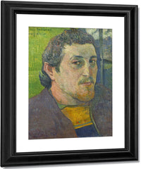Self Portrait Dedicated To Carriere By Eugene Henri Paul Gauguin Fine Art Print