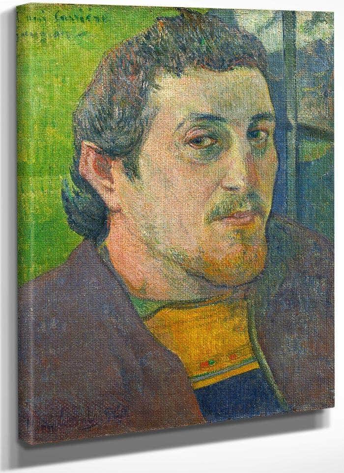 Self Portrait Dedicated To Carriere By Paul Gauguin Fine Art Print