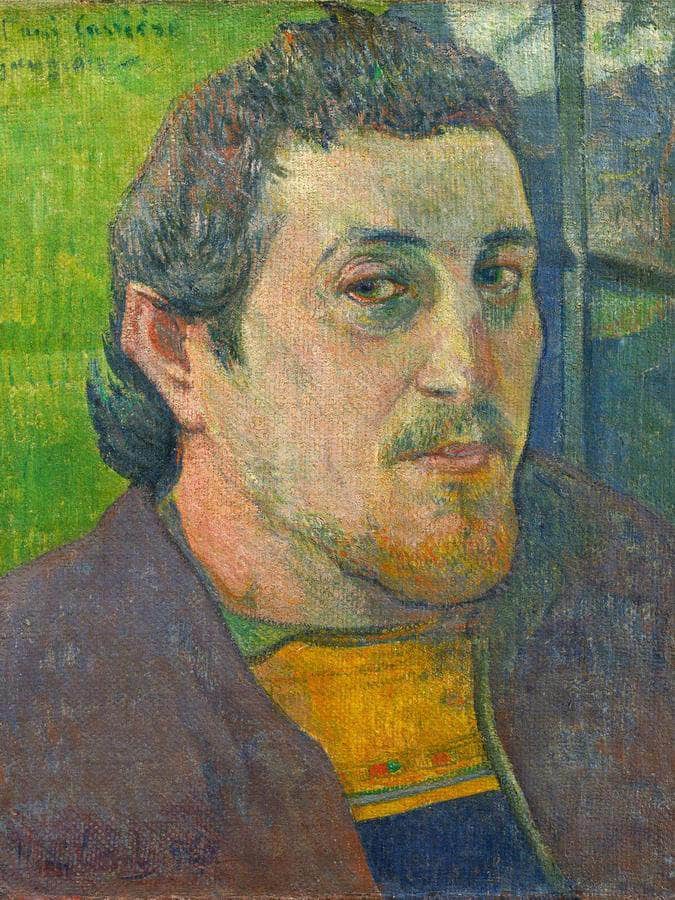 Self Portrait Dedicated To Carriere By Paul Gauguin Fine Art Print