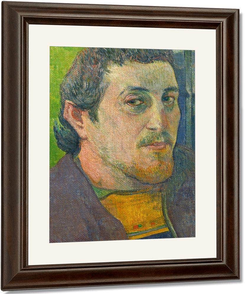 Self Portrait Dedicated To Carriere By Paul Gauguin Fine Art Print