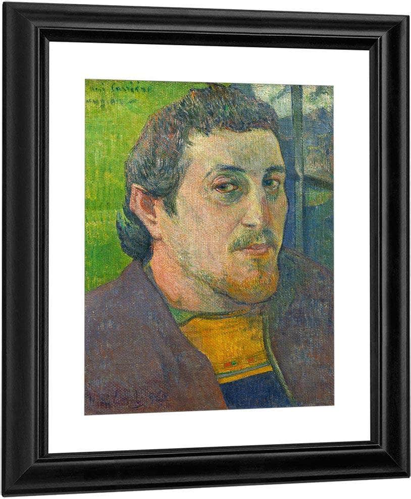 Self Portrait Dedicated To Carriere By Paul Gauguin Fine Art Print