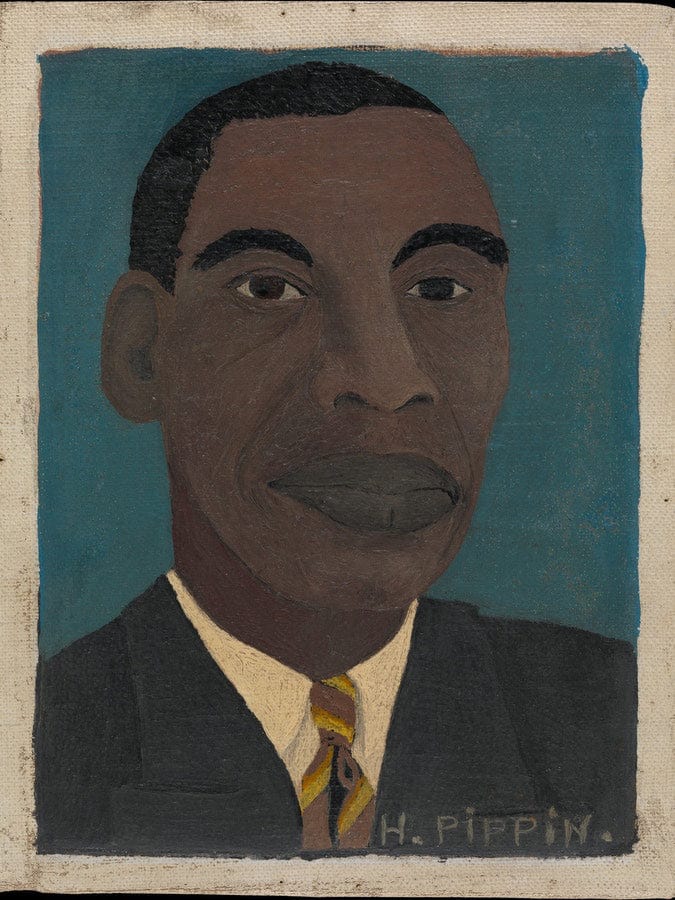 Self Portrait Ii By Horace Pippin Fine Art Print