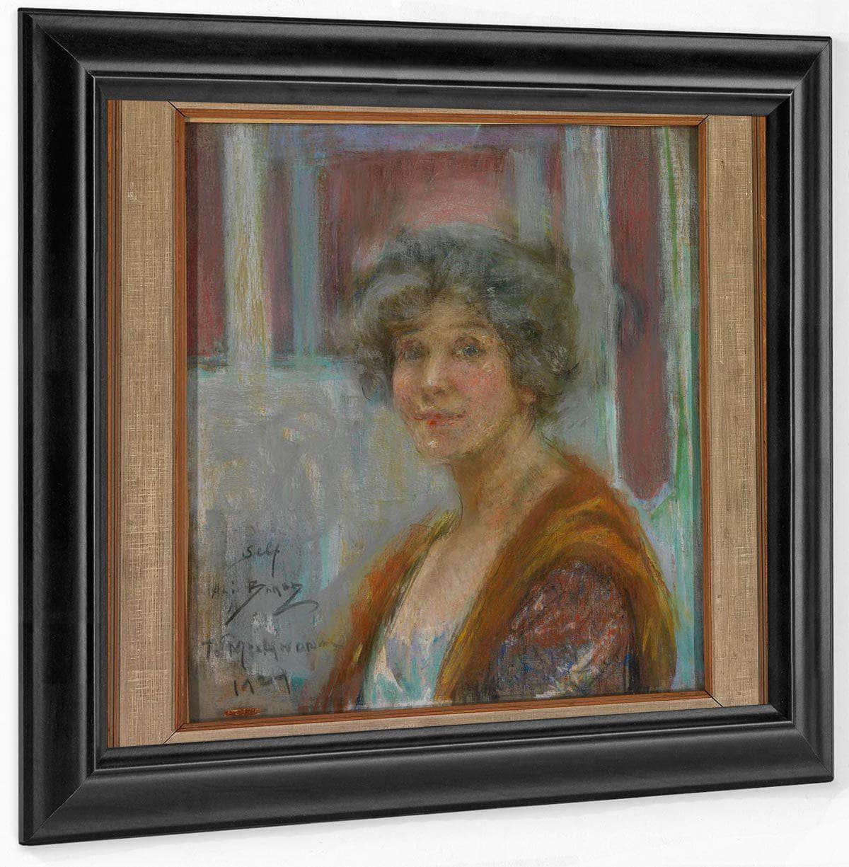 Self Portrait In 1924 By Alice Pike Barney Fine Art Print