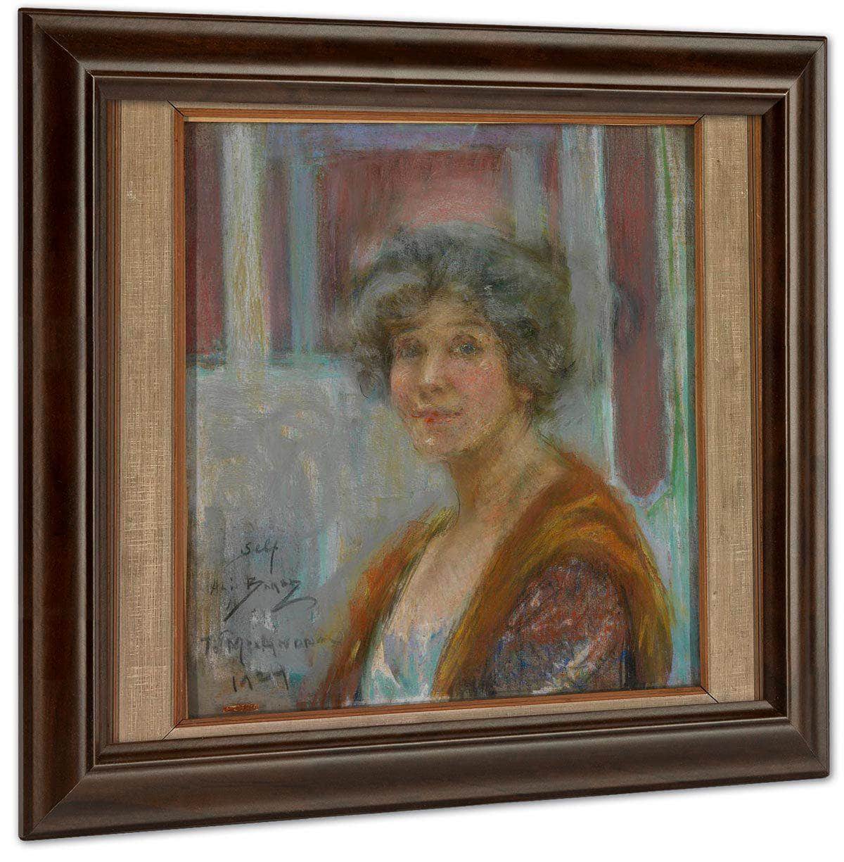 Self Portrait In 1924 By Alice Pike Barney Fine Art Print