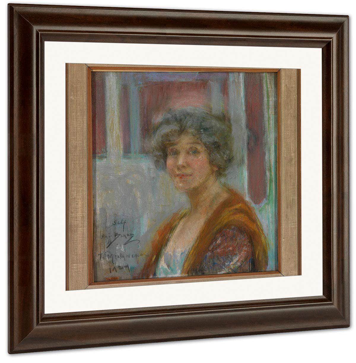 Self Portrait In 1924 By Alice Pike Barney Fine Art Print