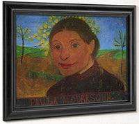 Self Portrait In Front Of Flowering Trees 1902 1 By Paula Modersohn Becker Fine Art Print