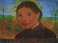 Self Portrait In Front Of Flowering Trees 1902 1 By Paula Modersohn Becker Fine Art Print