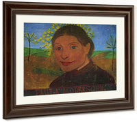 Self Portrait In Front Of Flowering Trees 1902 1 By Paula Modersohn Becker Fine Art Print