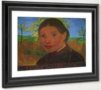 Self Portrait In Front Of Flowering Trees 1902 1 By Paula Modersohn Becker Fine Art Print