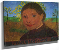 Self Portrait In Front Of Flowering Trees 1902 1 By Paula Modersohn Becker Fine Art Print