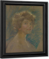 Self Portrait In Light Tones. By Alice Pike Barney Fine Art Print