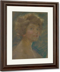 Self Portrait In Light Tones. By Alice Pike Barney Fine Art Print